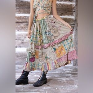 Magnolia Pearl Patchwork Pixie Ruffle Skirt